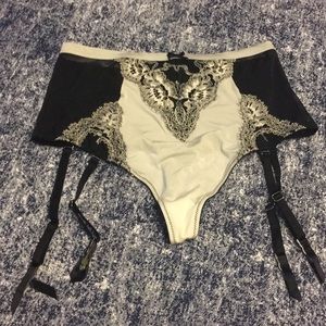 Victoria's Secret high waisted garter panty thong